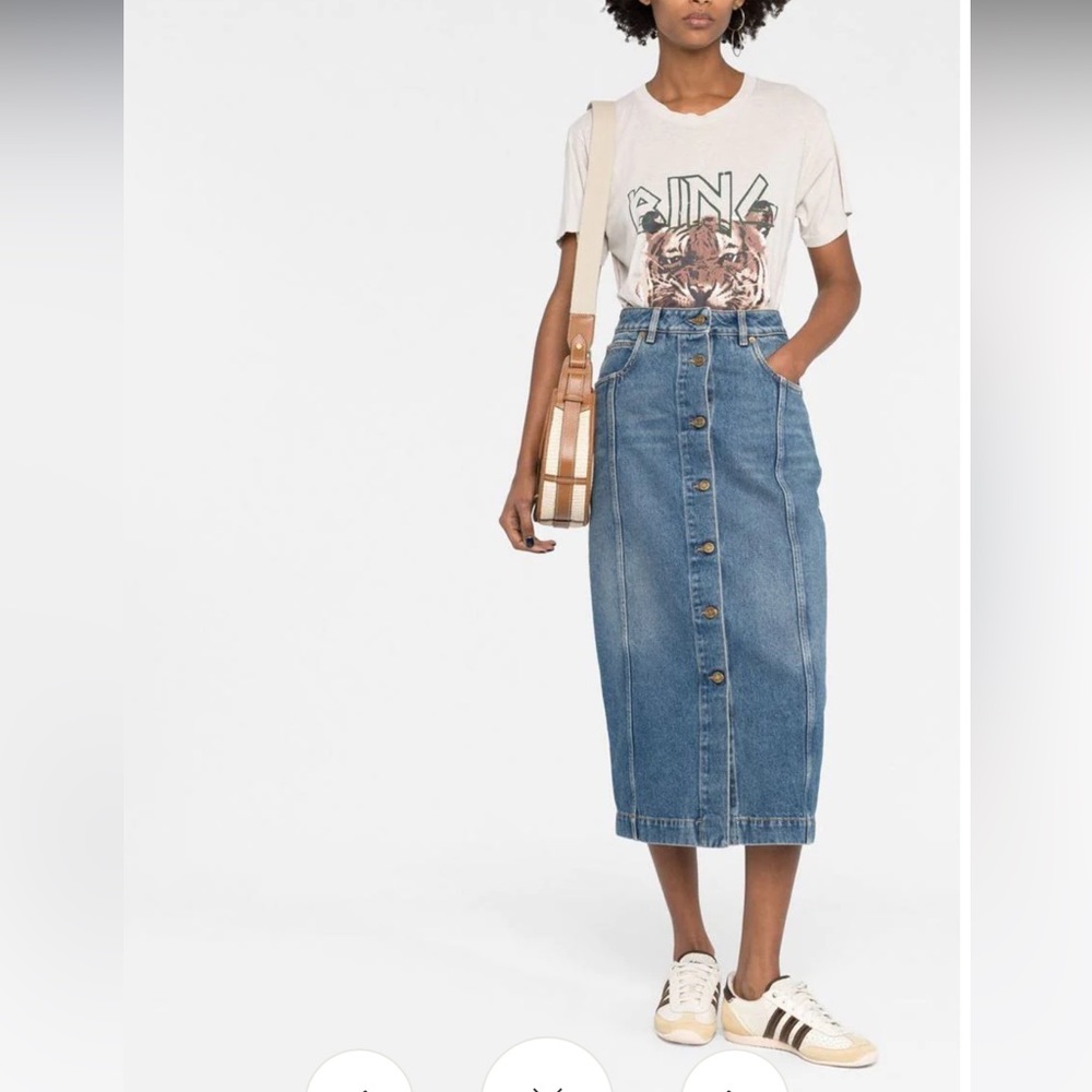 GOLDEN GOOSE NWT DENIM SKIRT WITH BUTTONS